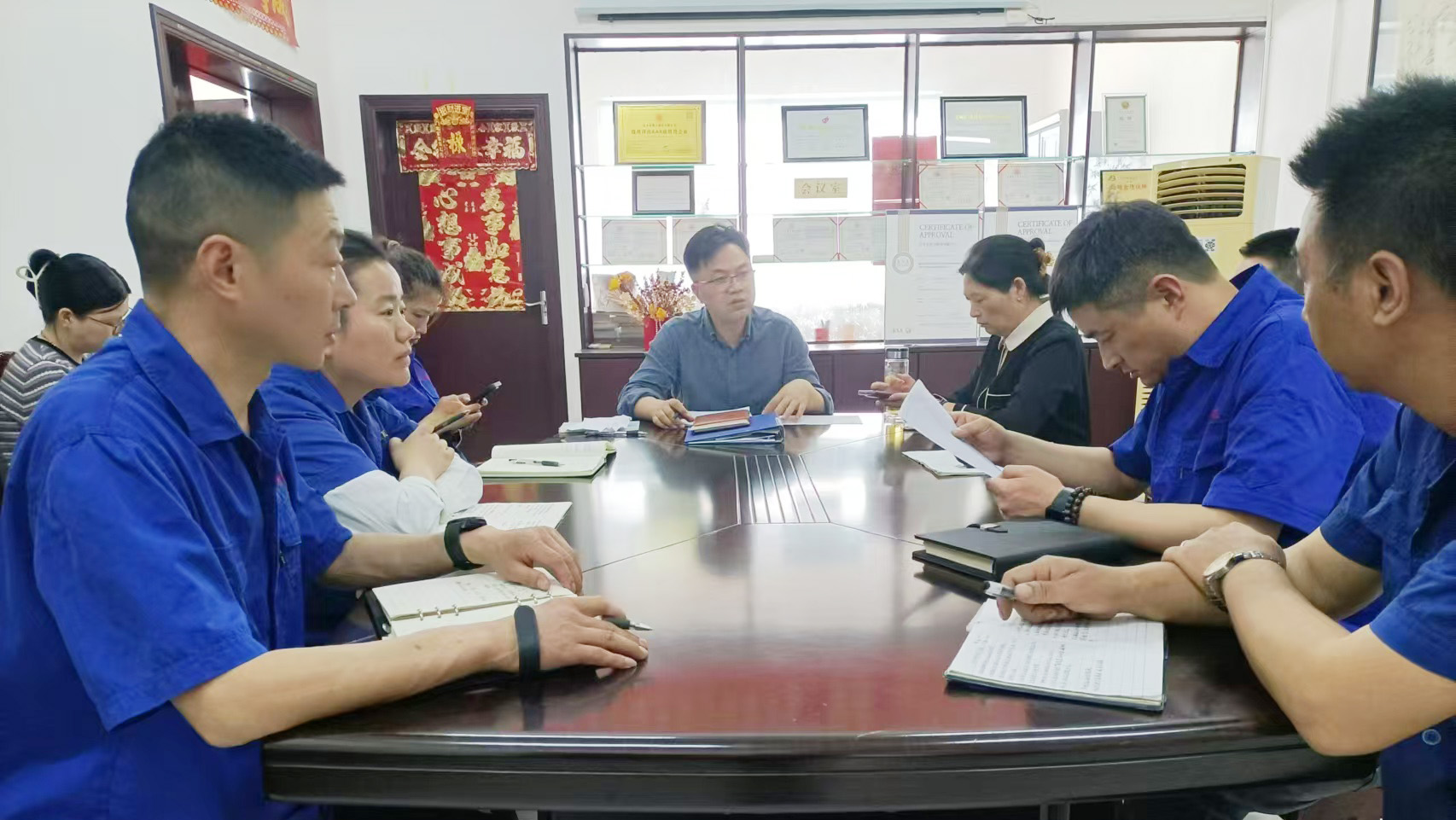 Dafeng Mingyue rolando Bush Co. Ltd. Realizou sua quinta reunião mensal de trabalho para 2025